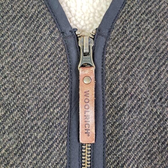 Woolrich Vest Mens 2XL Wool Sherpa Lined Shooting Hunting Vintage Pockets Green - Picture 5 of 9